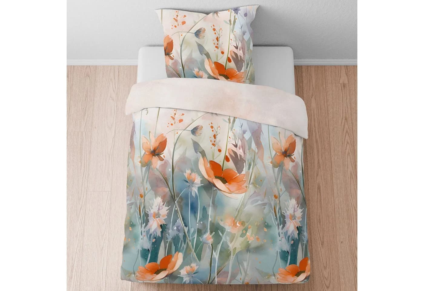 Biberna Mako-Satin Bettwäsche Set Gold 135x200 cm