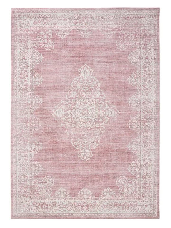 benuta Teppich Laury Rosa Multicolor Kunstfaser