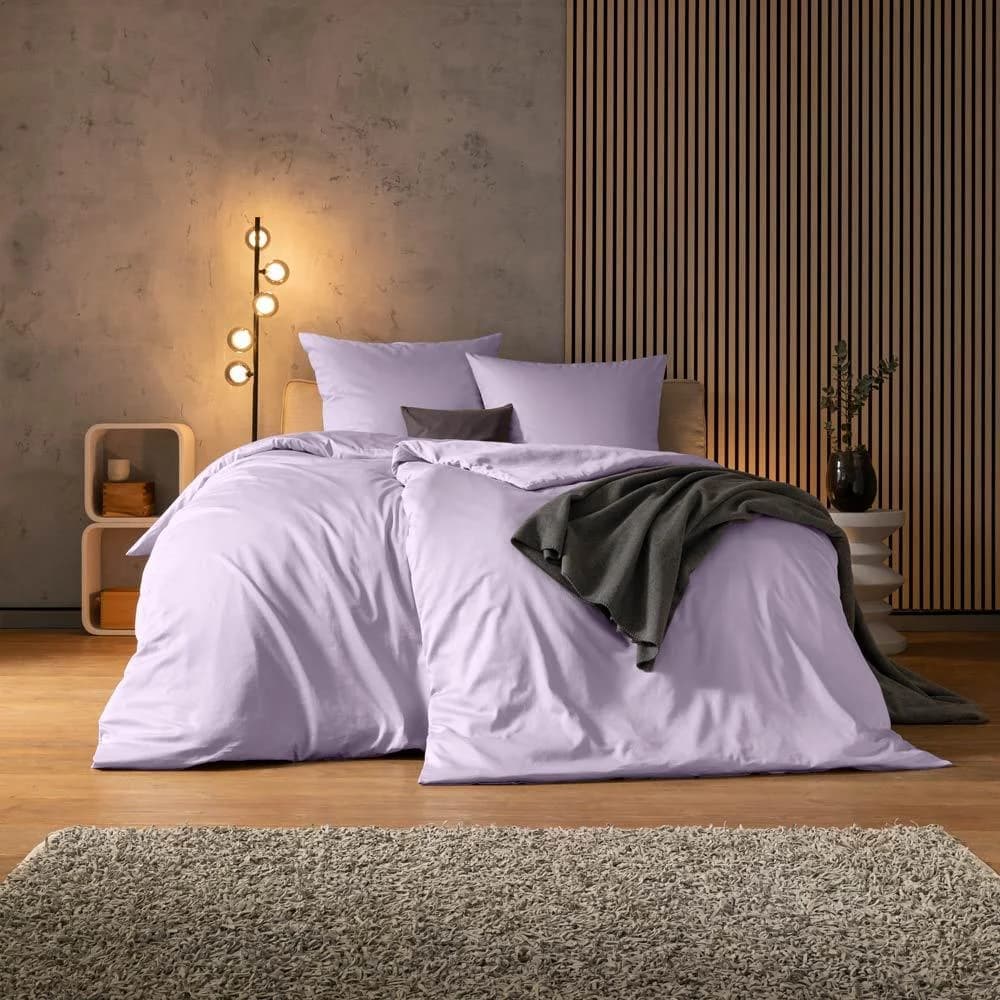 ESTELLA Bettwäsche Valetta Mako-Satin Lila 135x200 cm
