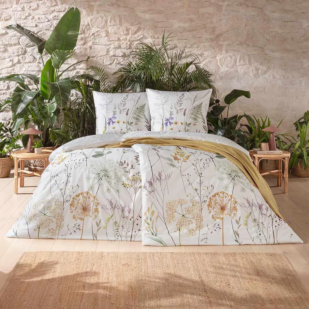 Estella Bettwäsche Veronica Floral Wildblumenmuster Bio-Baumwolle
