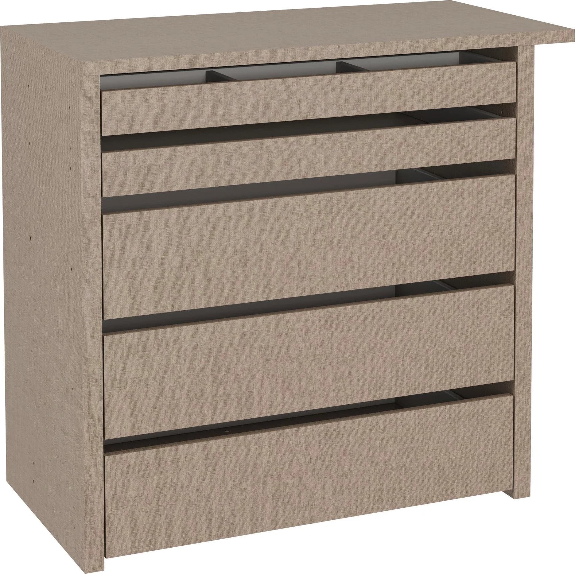 Rauch Schubladeneinsatz 5-fach Leinenoptik Hell Beige