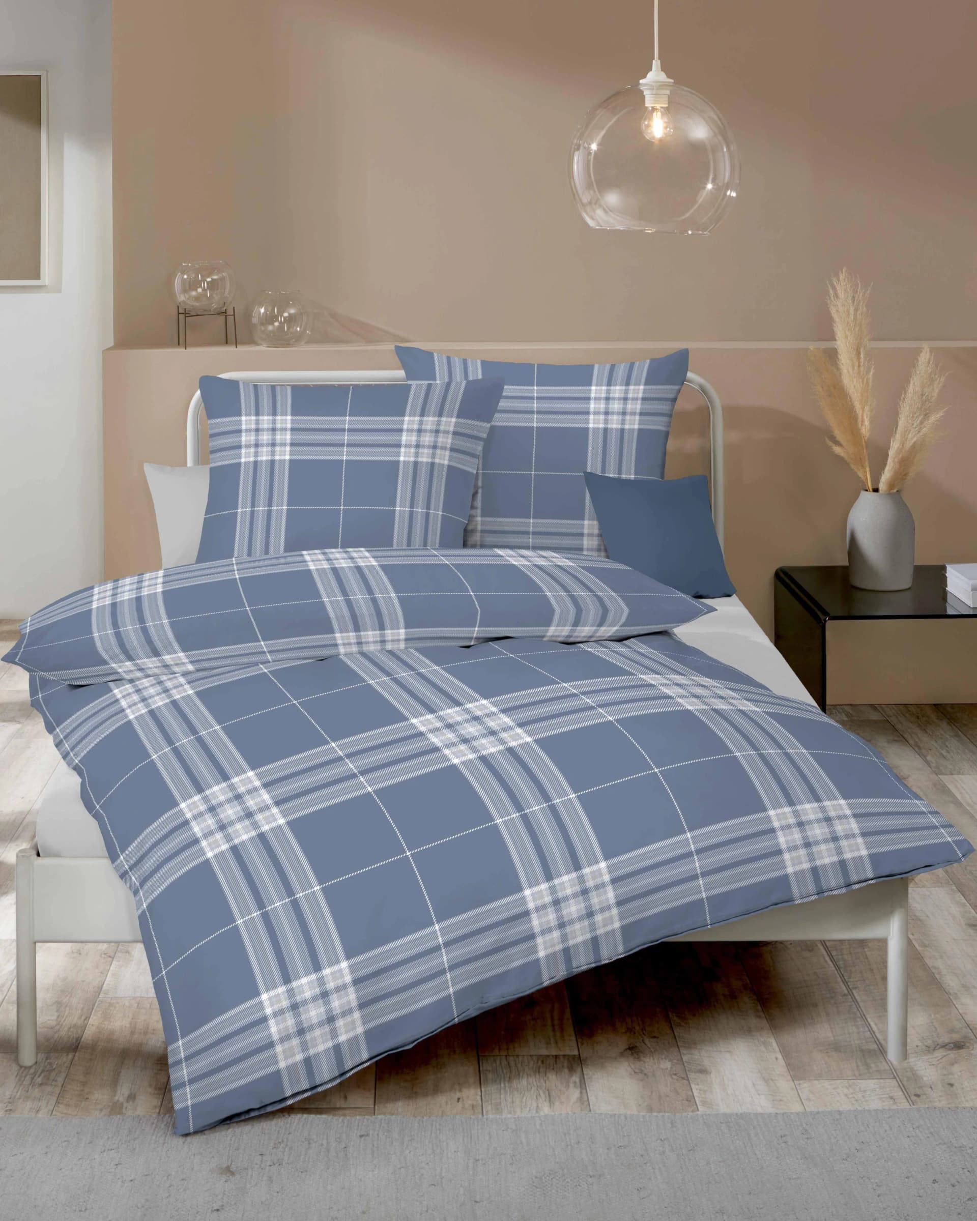 Bettwäsche KAEPPEL Pure Blau Edel-Köper-Flanell