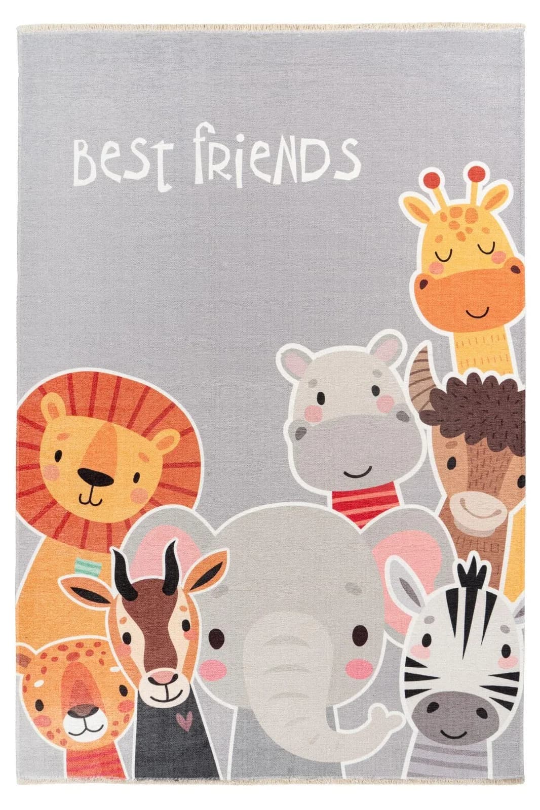 Obsession Kinderteppich My Greta Grau Tiermotiv Kurzflor