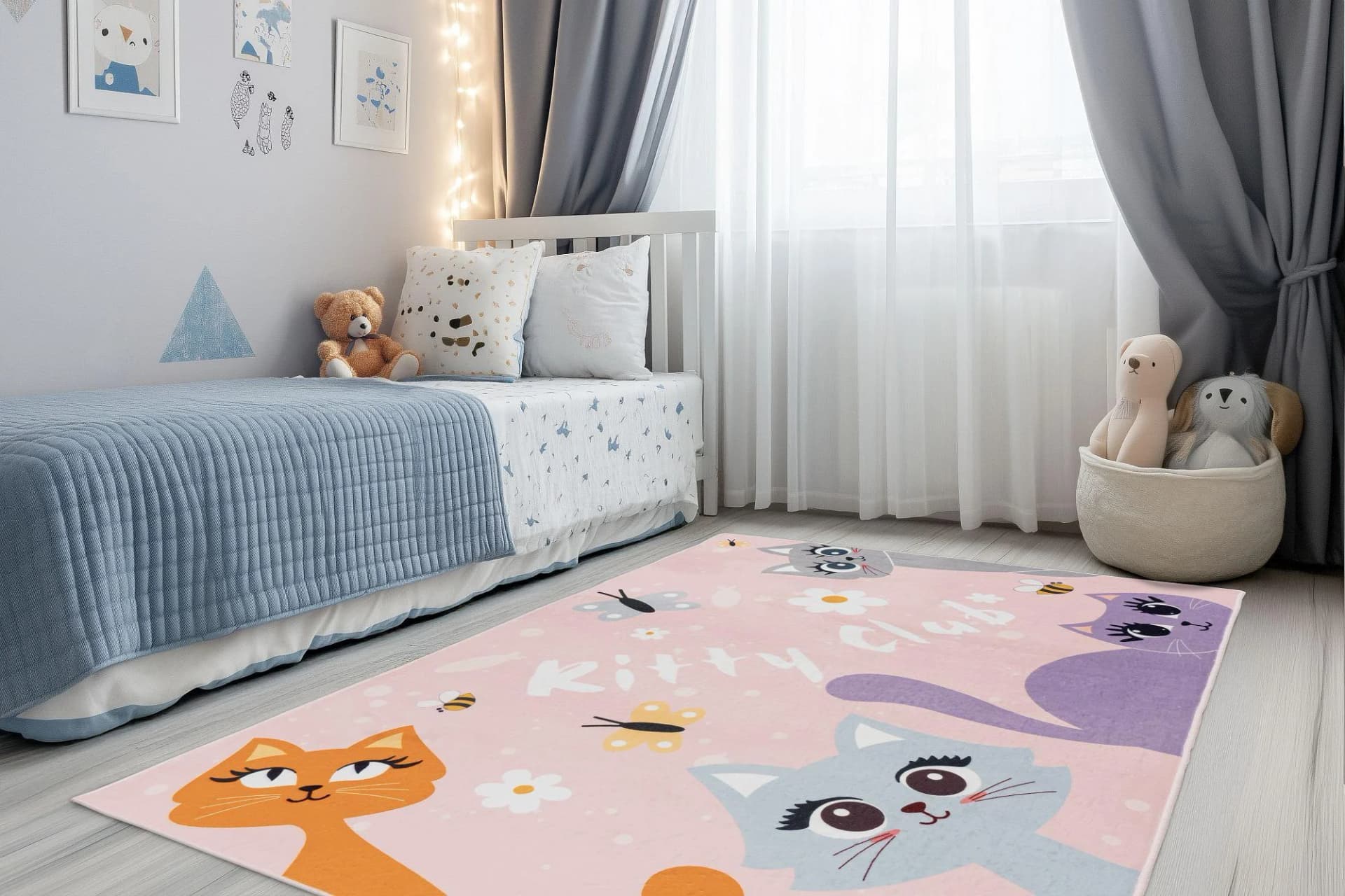 Kinderteppich OBSESSION Magic Kids ML 104 Rosa Katzenmotiv