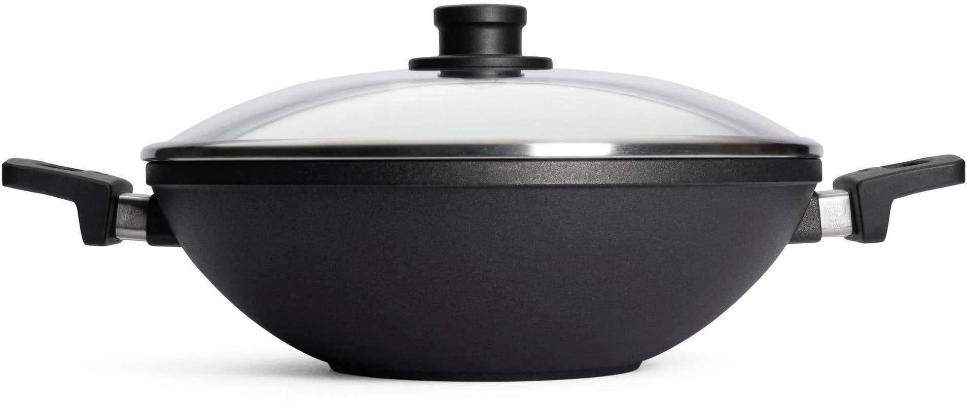 WOLL Wok Nowo Schwarz Handgegossen Antihaft Induktion