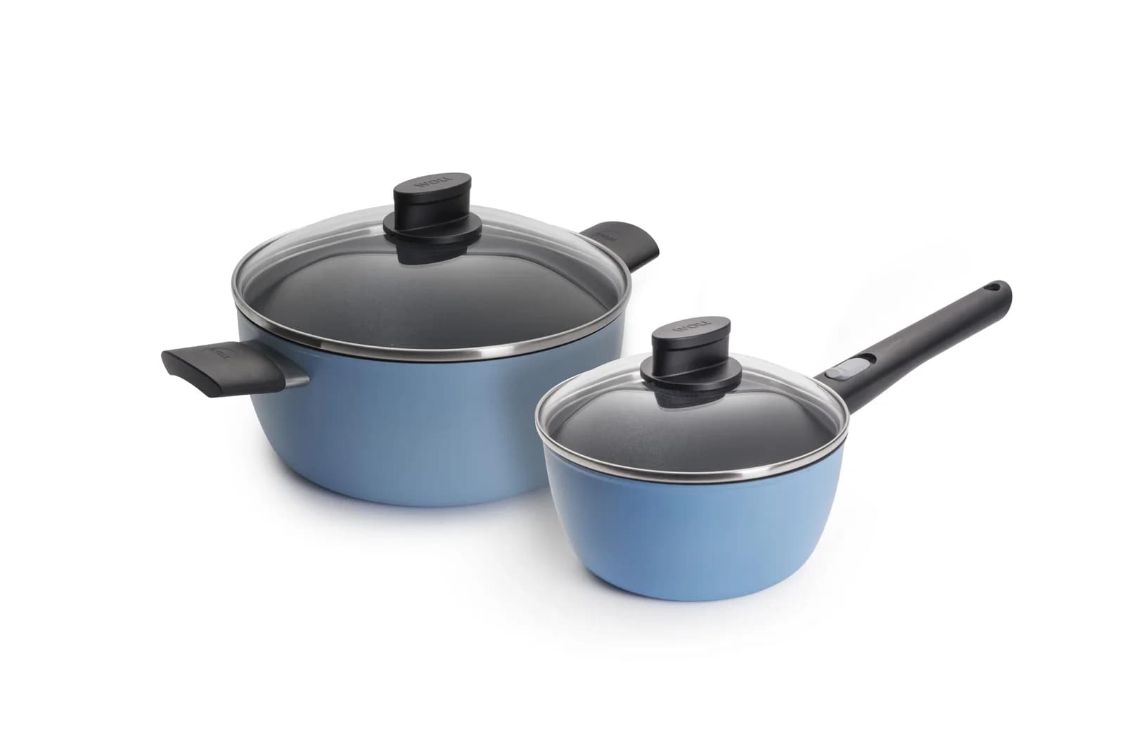 WOLL MADE IN GERMANY Topf-Set Ecolour Himmelblau
