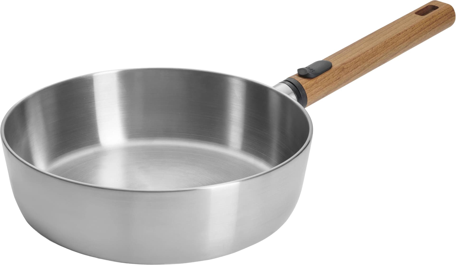 Schmorpfanne WOLL Logic Steel Silber 5-Schicht-Aufbau
