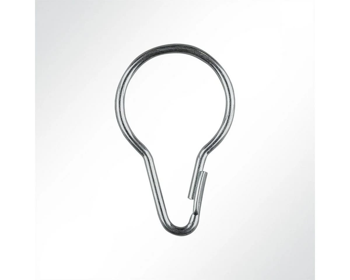 LYSEL® Gardinenring Birnenförmig Stahldraht Universalhaken 30mm