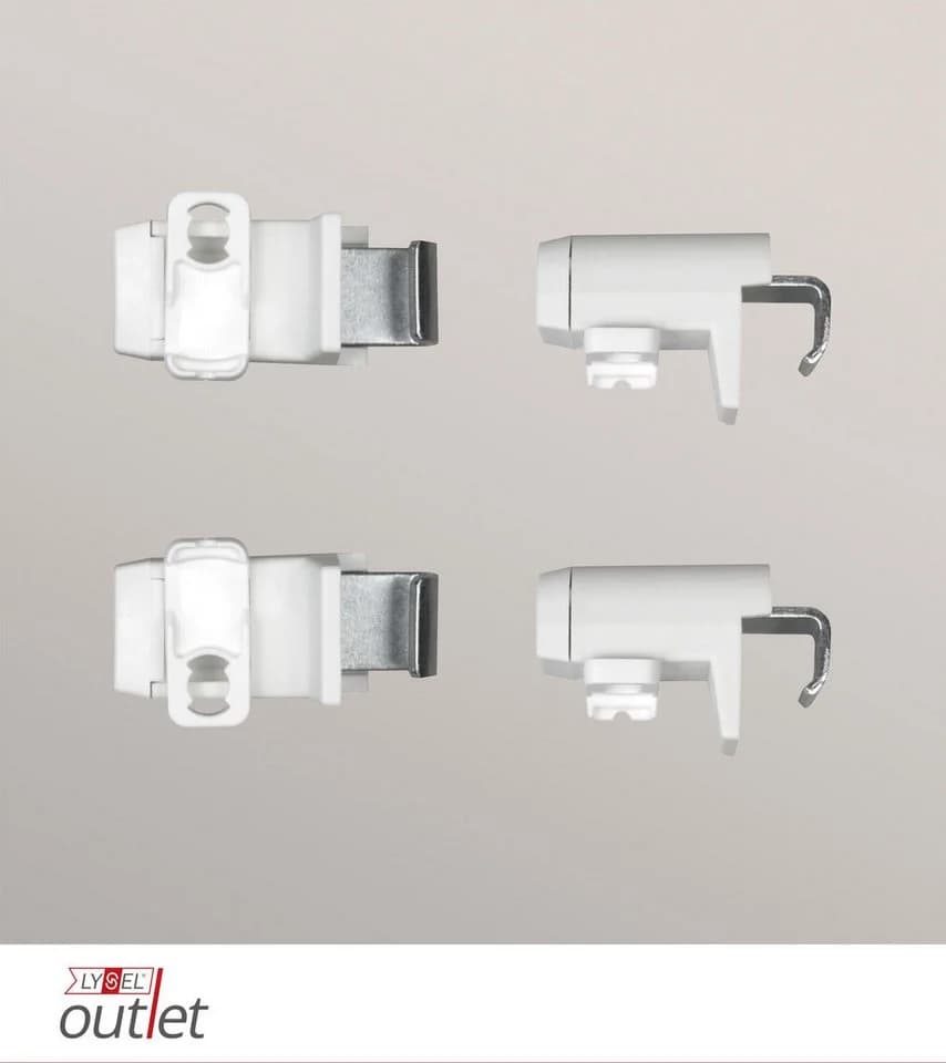 LYSEL® Sichtschutzbefestigung Klemmträger PVC-Aluminium