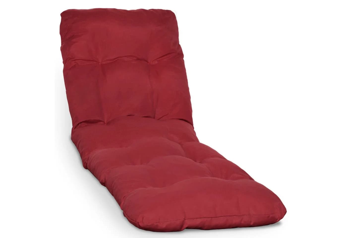 Beautissu Liegenauflage Rot 190x60 cm für Gartenliege