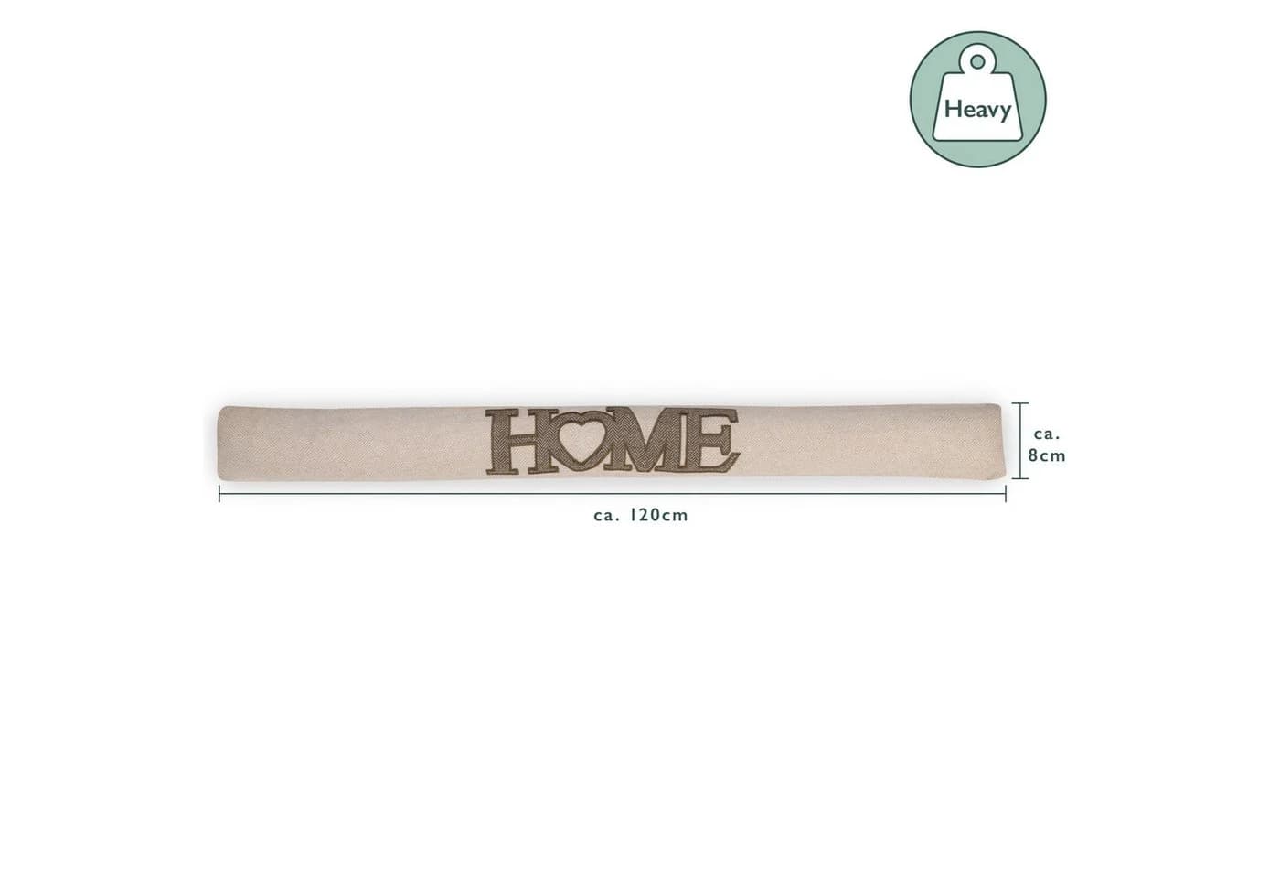 Beautissu Zugluftstopper Tuuli 120 Beige Windstopper