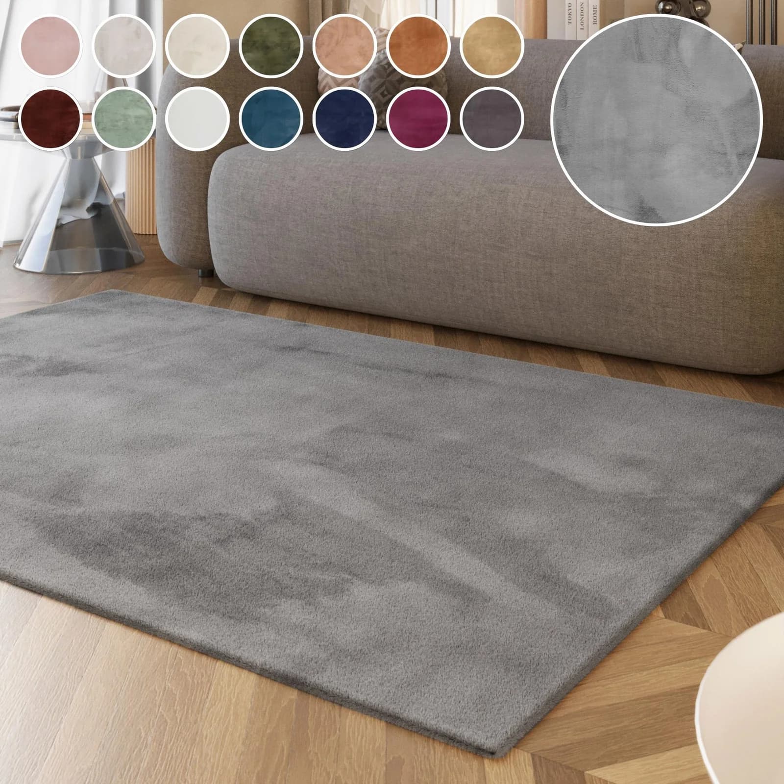 Esprit Hochflor-Teppich Alice ESP-4377 Kunstfell Grau