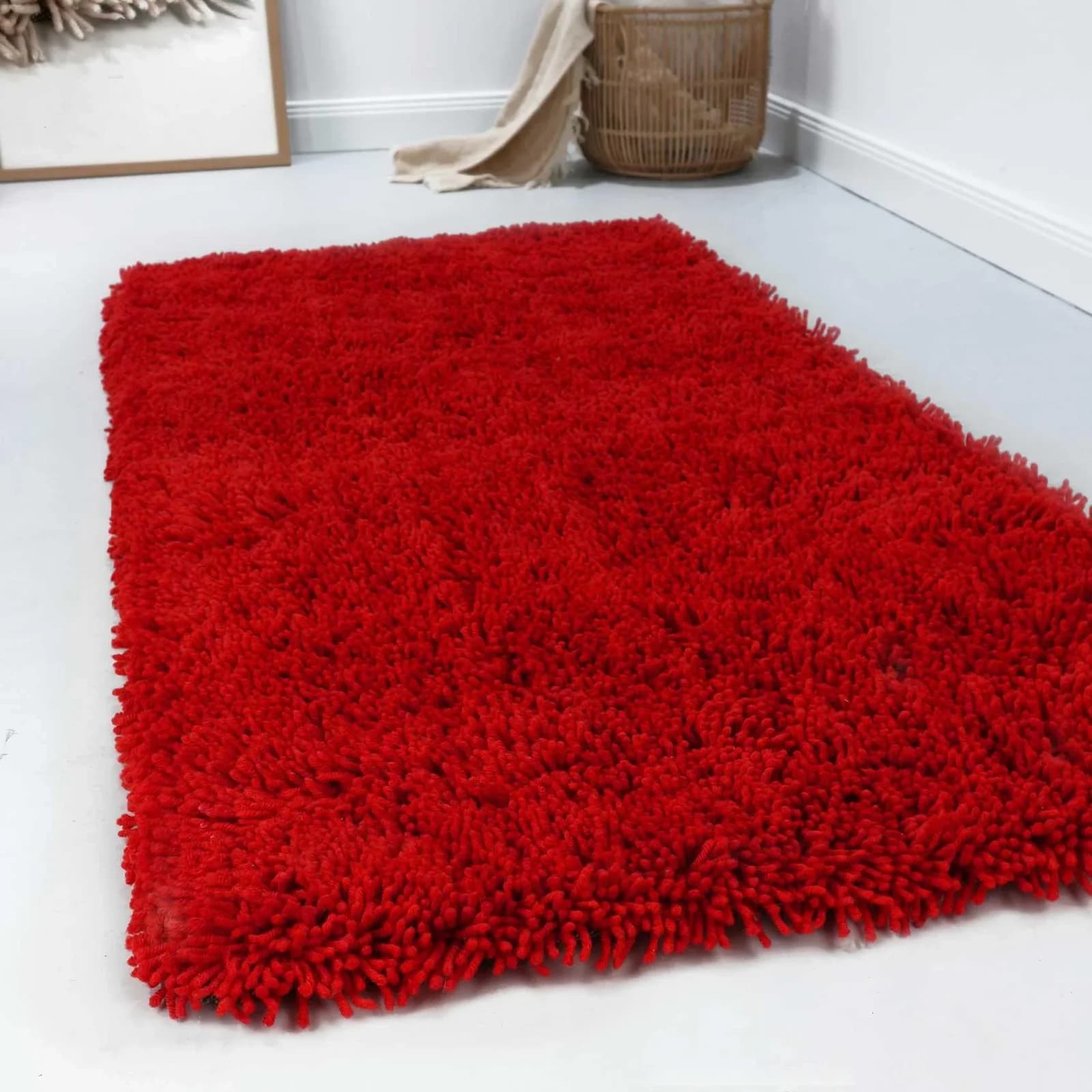 ESPRIT Wollteppich Seattle Shag Rot Modern