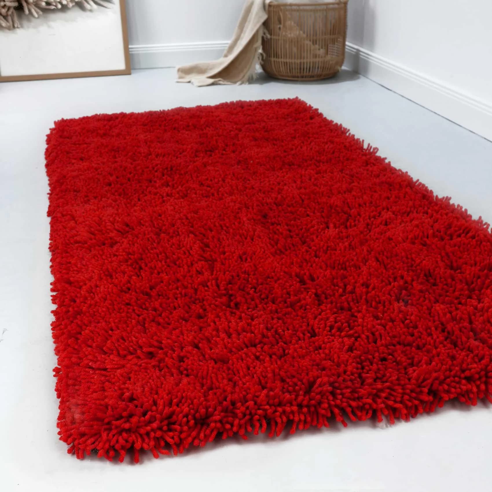 Esprit Wollteppich Seattle Shag Rot Langflor