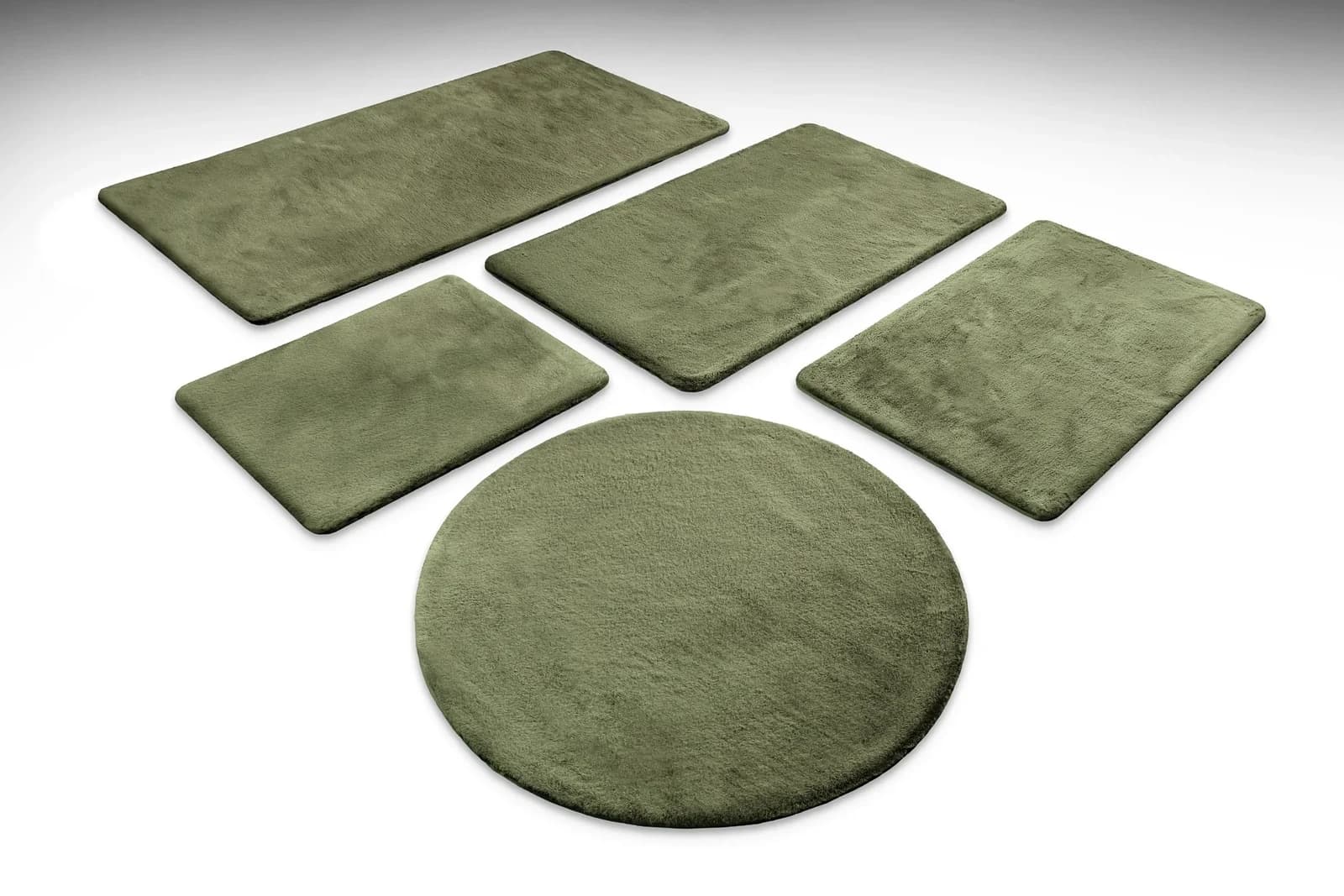 Badematte Emil Oliv Grün Polyester