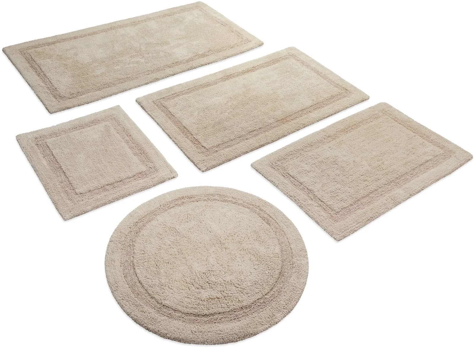 Badematte WECON HOME BASICS "Knut" Baumwolle Beige