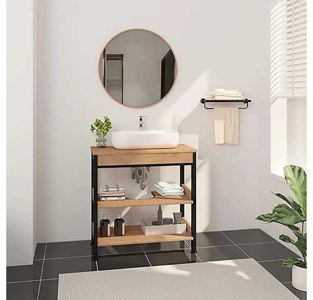 EUGAD Waschbeckenunterschrank 60x60x30 cm