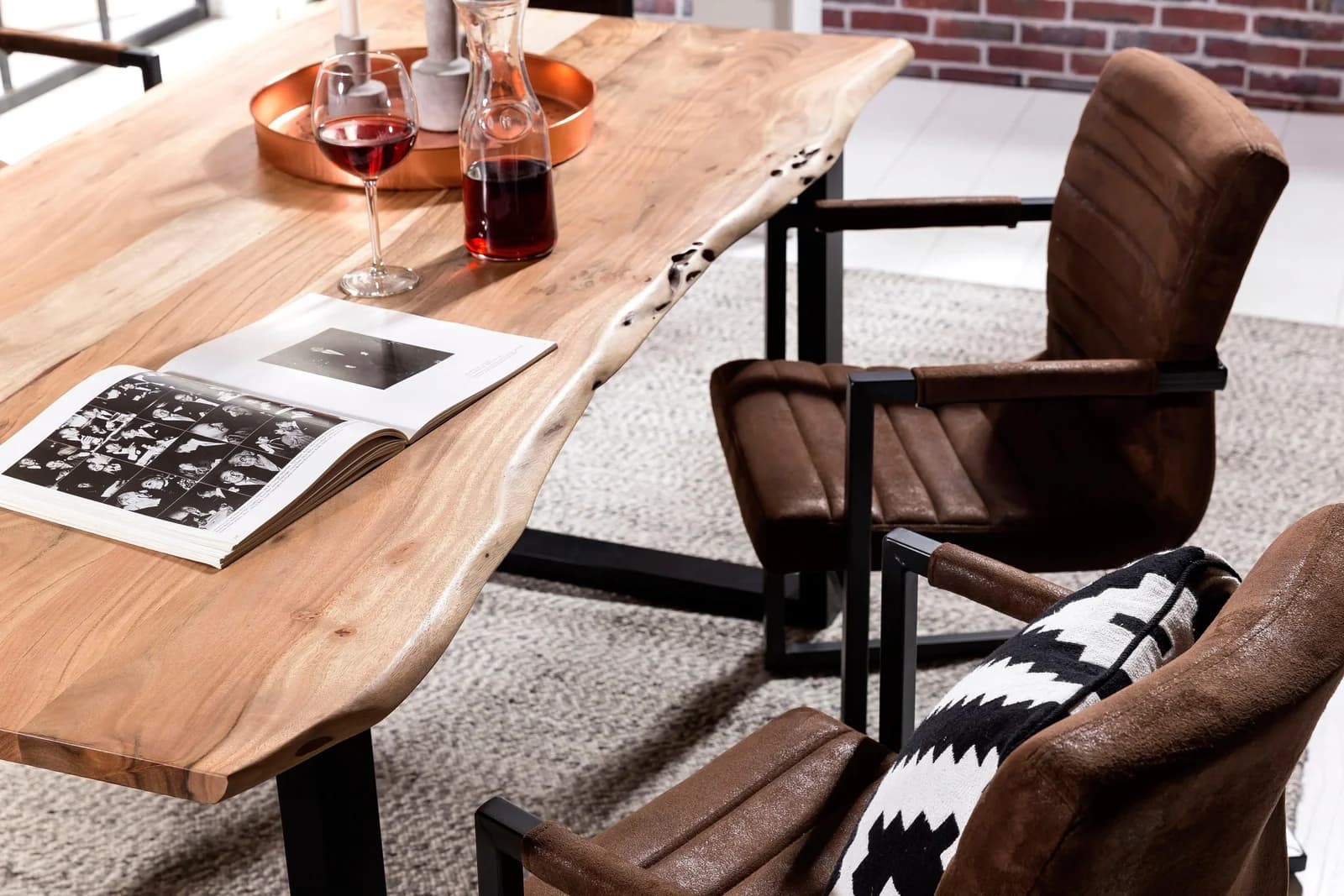 SIT Esstisch Tops&Tables Massivholz Akazie Schwarz