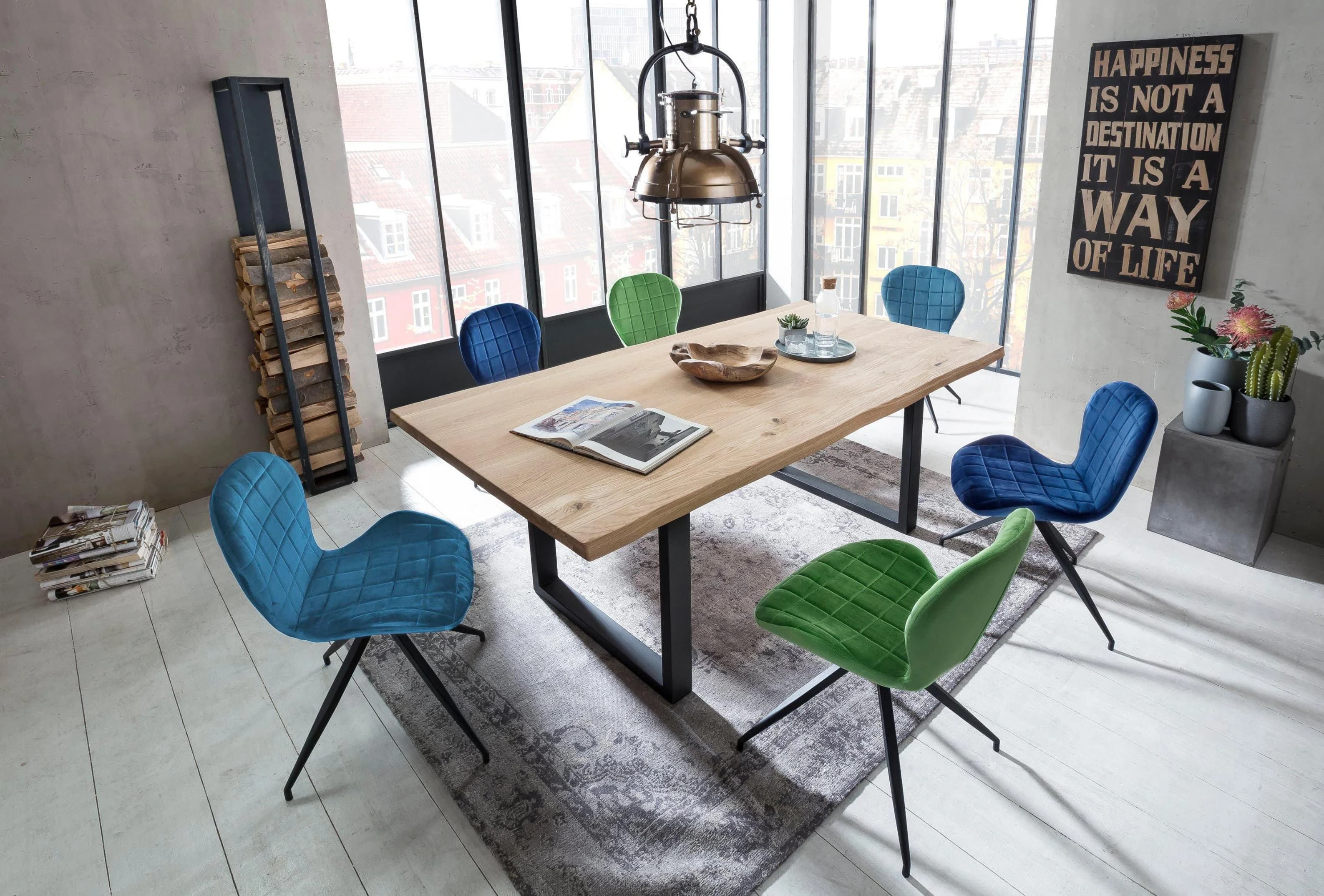 Esstisch SIT "Tops&Tables" Wildeiche Baumkante Vintage