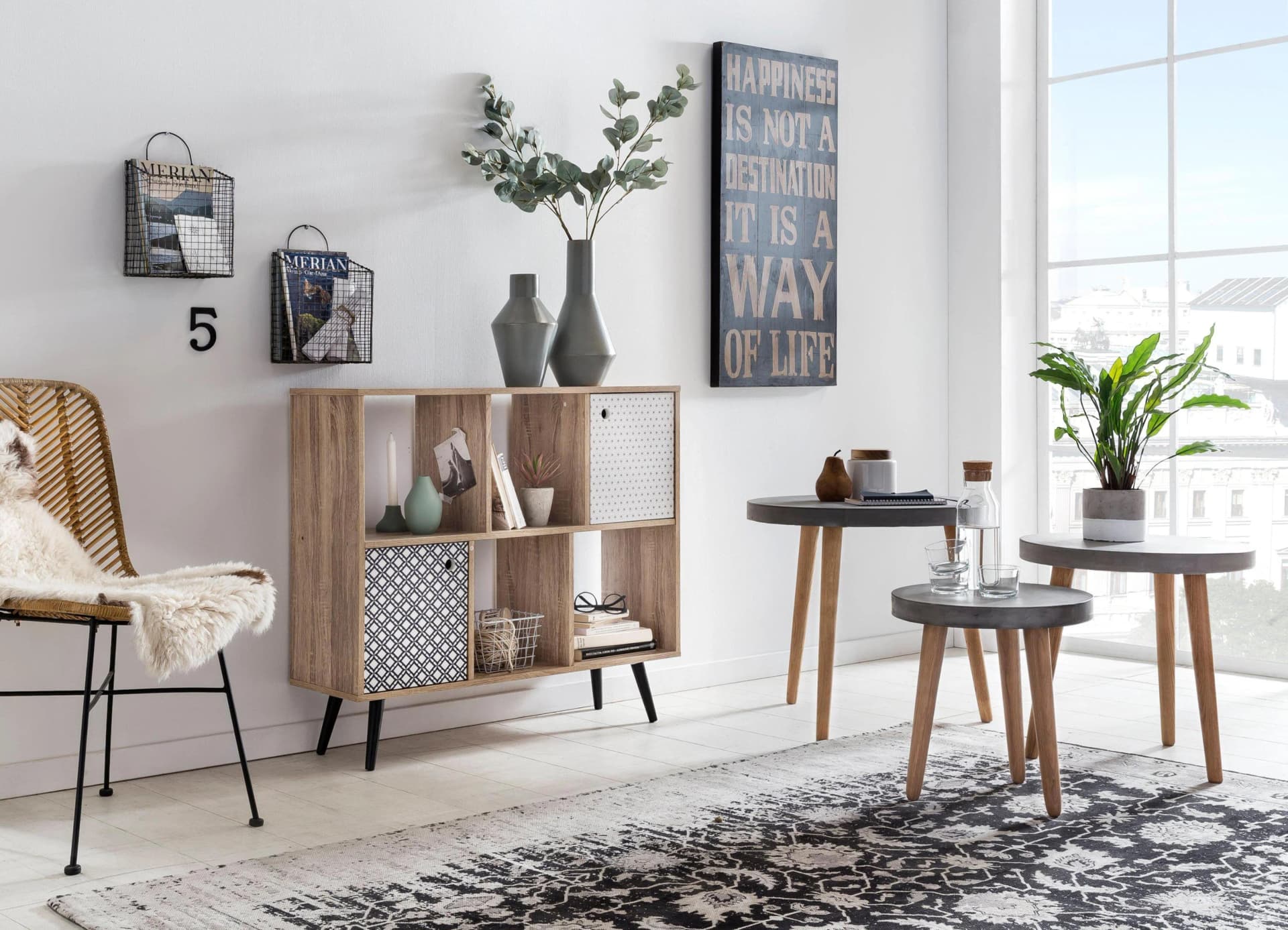 Sideboard SIT Mailbox Bunt Scandi Look Shabby Chic