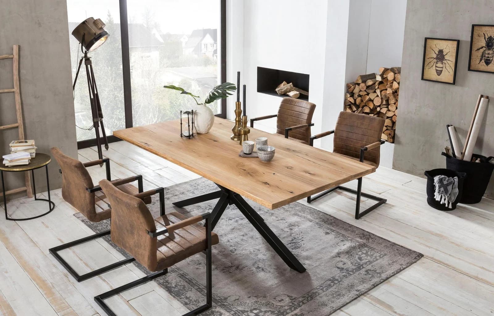 Sit Esstisch Tops&Tables Wildeiche Massivholz