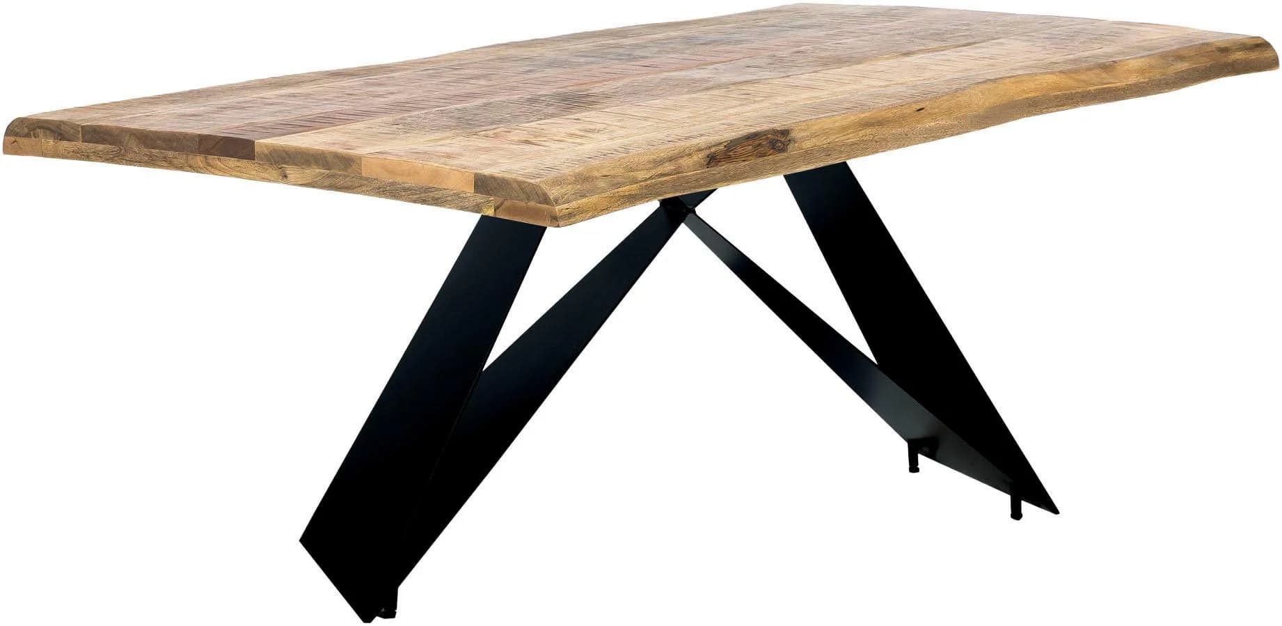 Esstisch SIT Mango Massiv Metall Baumkante
