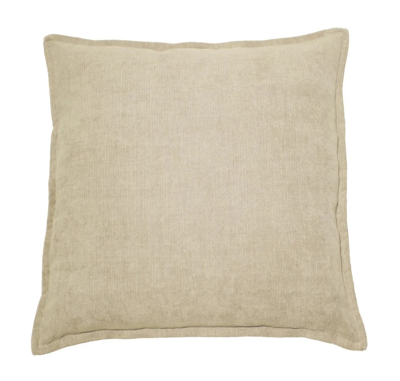 Haus und Deko Kissenbezug Chenille Feincord Camel 40x40 cm