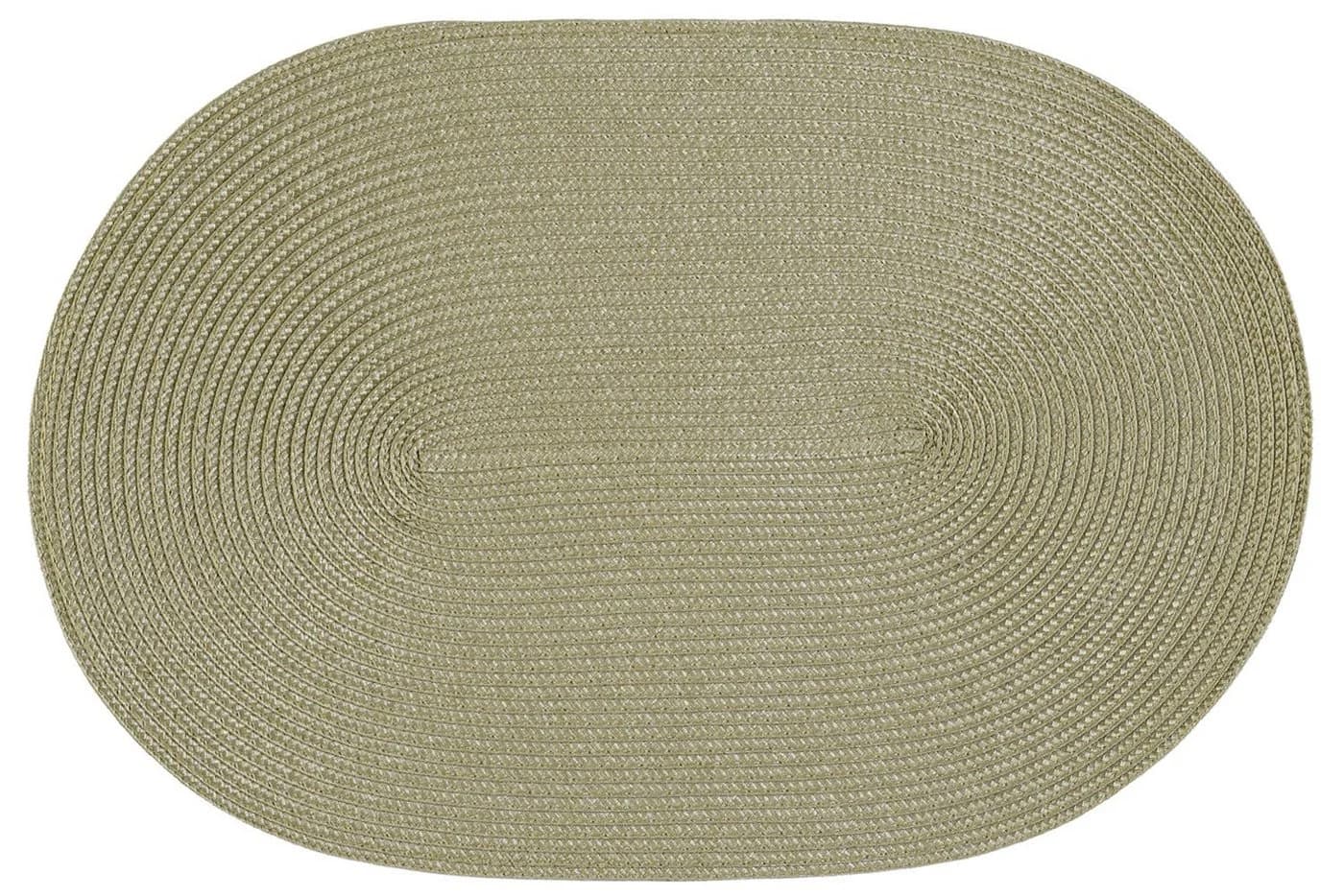 Haus und Deko Platzset Oval 45x30 cm Bast Optik