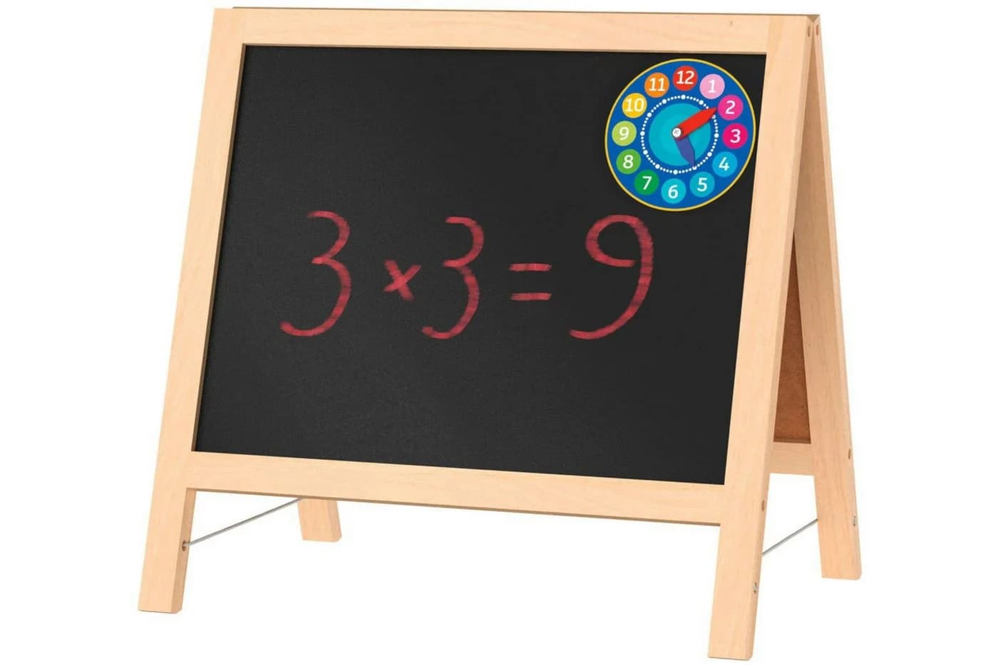 Playtive Standtafel 24-teilig Doppelseitige Tischtafel mit Zubehör