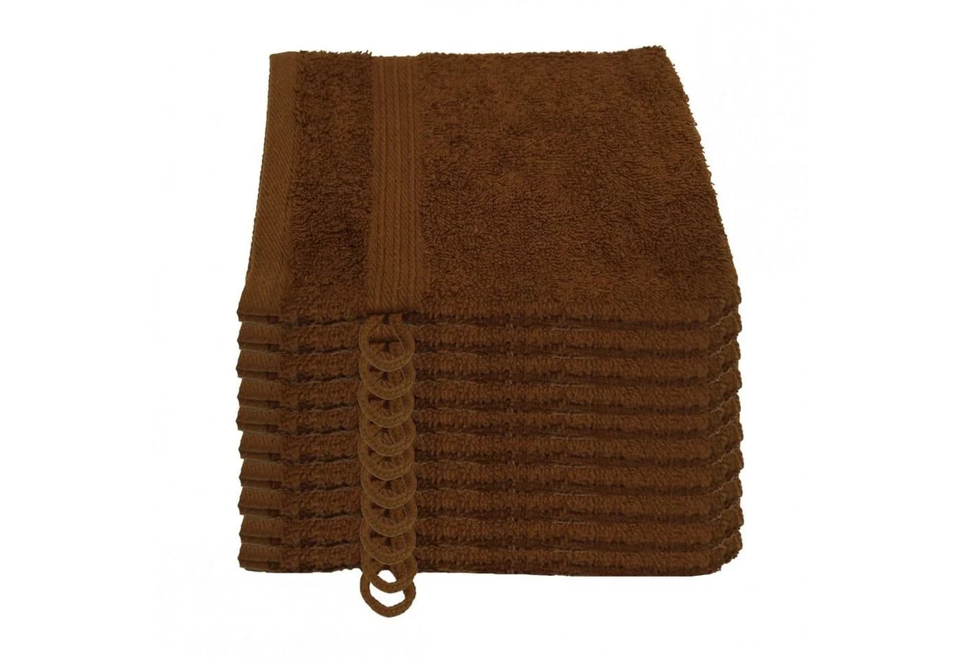 Julie Julsen Waschhandschuh 10-Stk. Schokobraun 15 x 21 cm