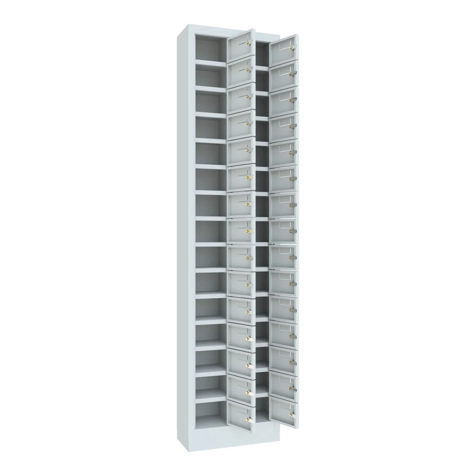 Pavoy Kleinfachschrank 30 Fächer RAL 7035