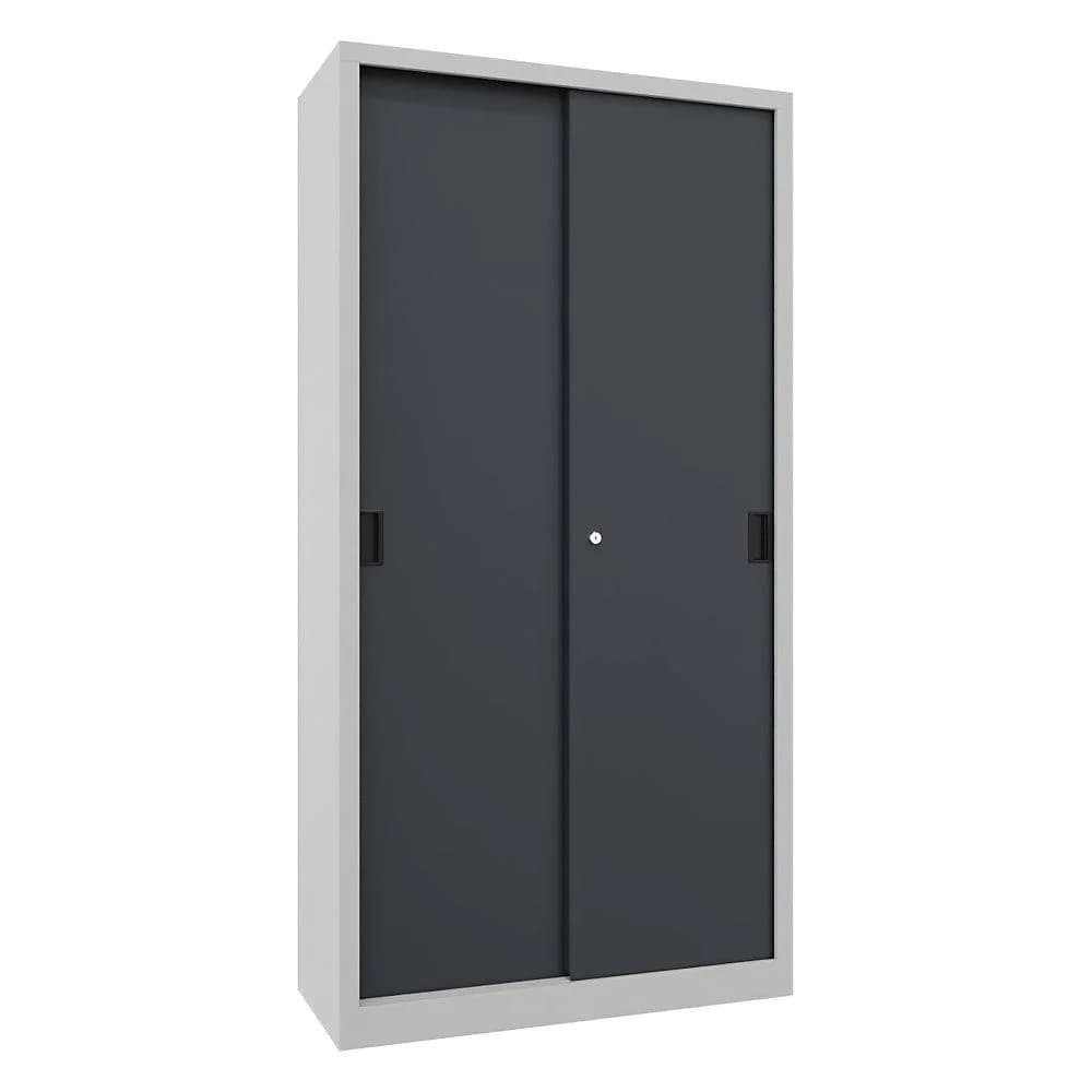Pavoy Schiebetürenschrank 4 Böden verzinkt