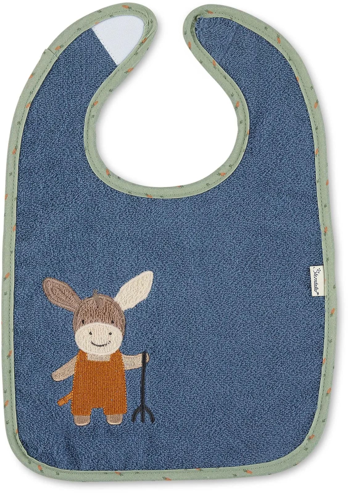 Sterntaler Klettlätzchen Frottee mittelblau Baby