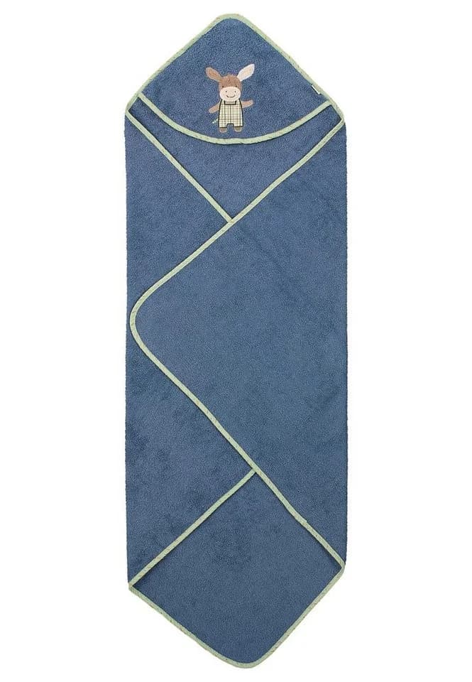 Sterntaler® Kapuzenbadetuch 100x100 cm Esel Emmilius