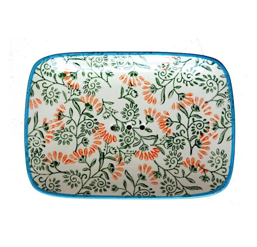 Village Cosmetics Seifenhalter Seifenschale Keramik Fleur