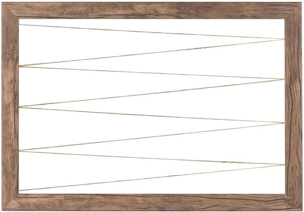 Clamaro Bilderrahmen Eiche Dunkelbraun Fotohalter Neo mit 20 Holzklammern