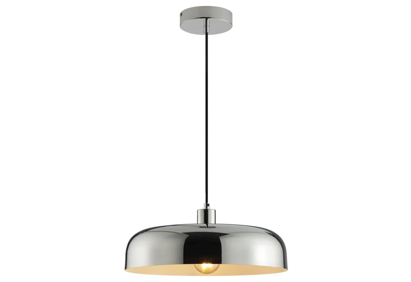 Lightbox Pendelleuchte Chrom E27 Ø 36 cm