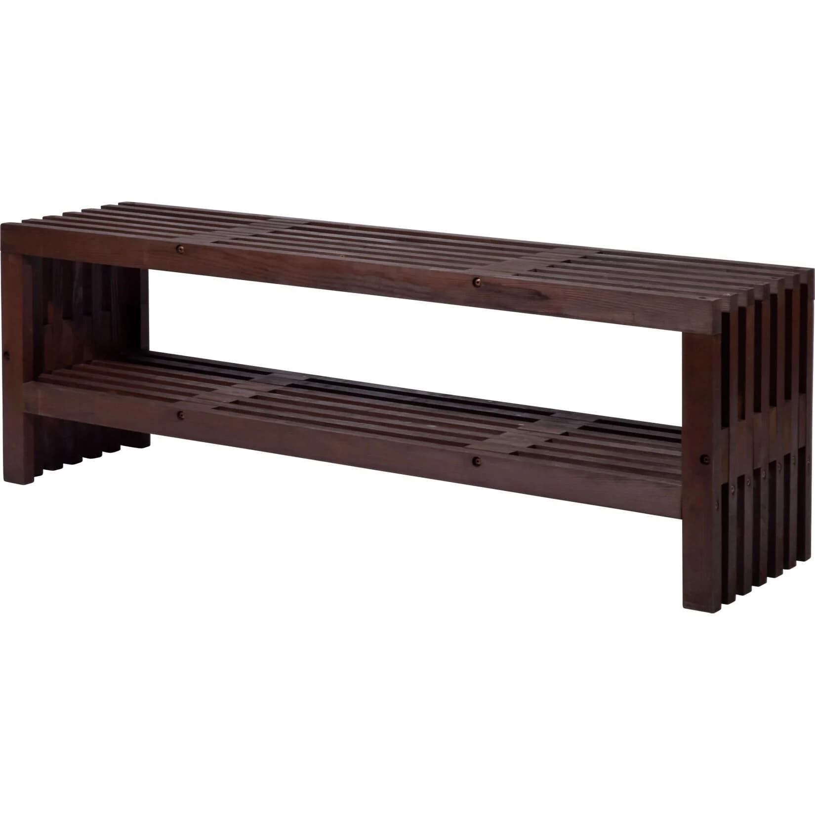 Dobar Gartenbank Svensson Braun mit Stauraum