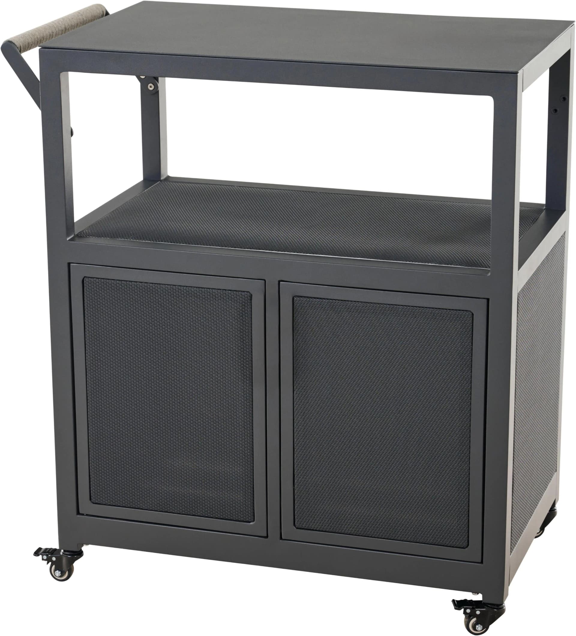 Servierwagen SIENA GARDEN anthrazit Aluminium Rollwagen