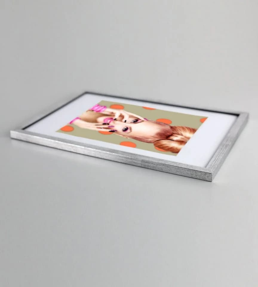 IDEAL TREND Bilderrahmen 40x60 cm Silber Holz Kunststoffglas