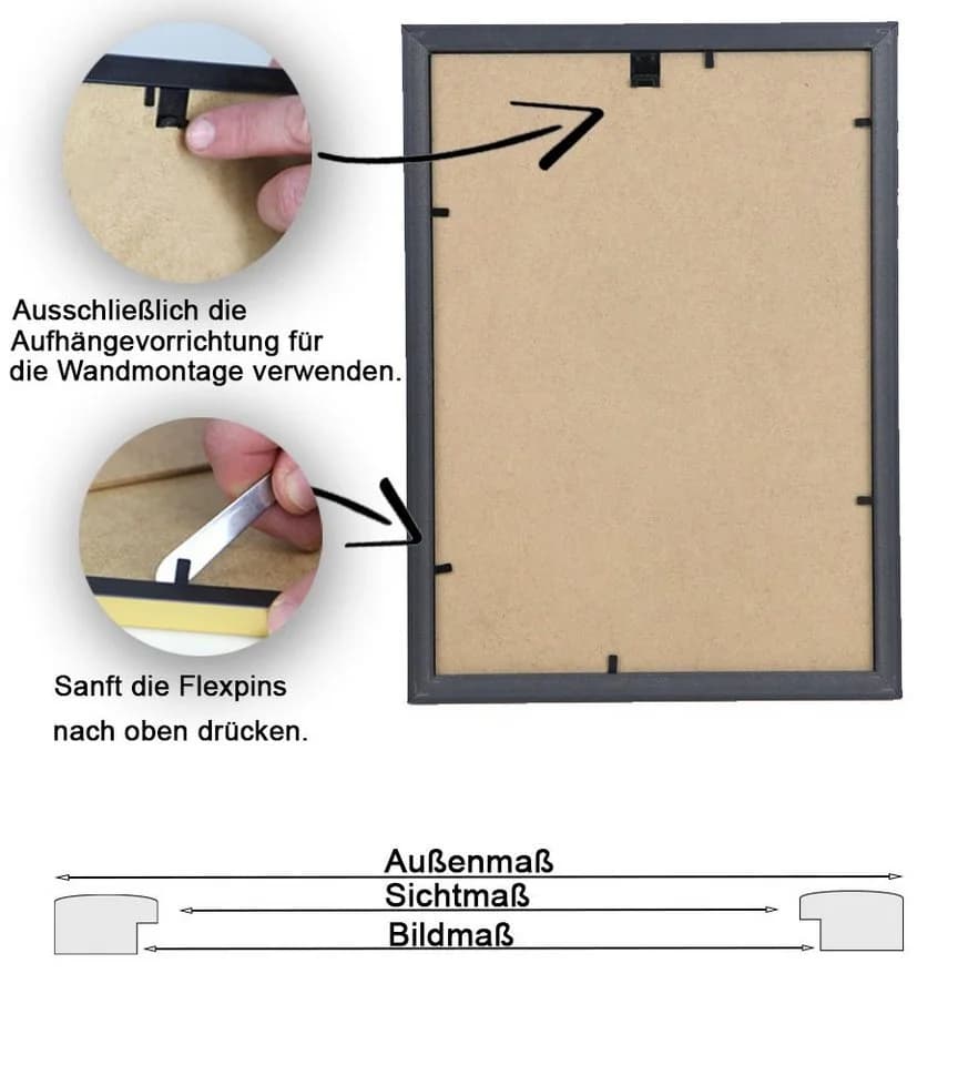IDEAL TREND Bilderrahmen Prestige Frame Mahagoni für Urkunden