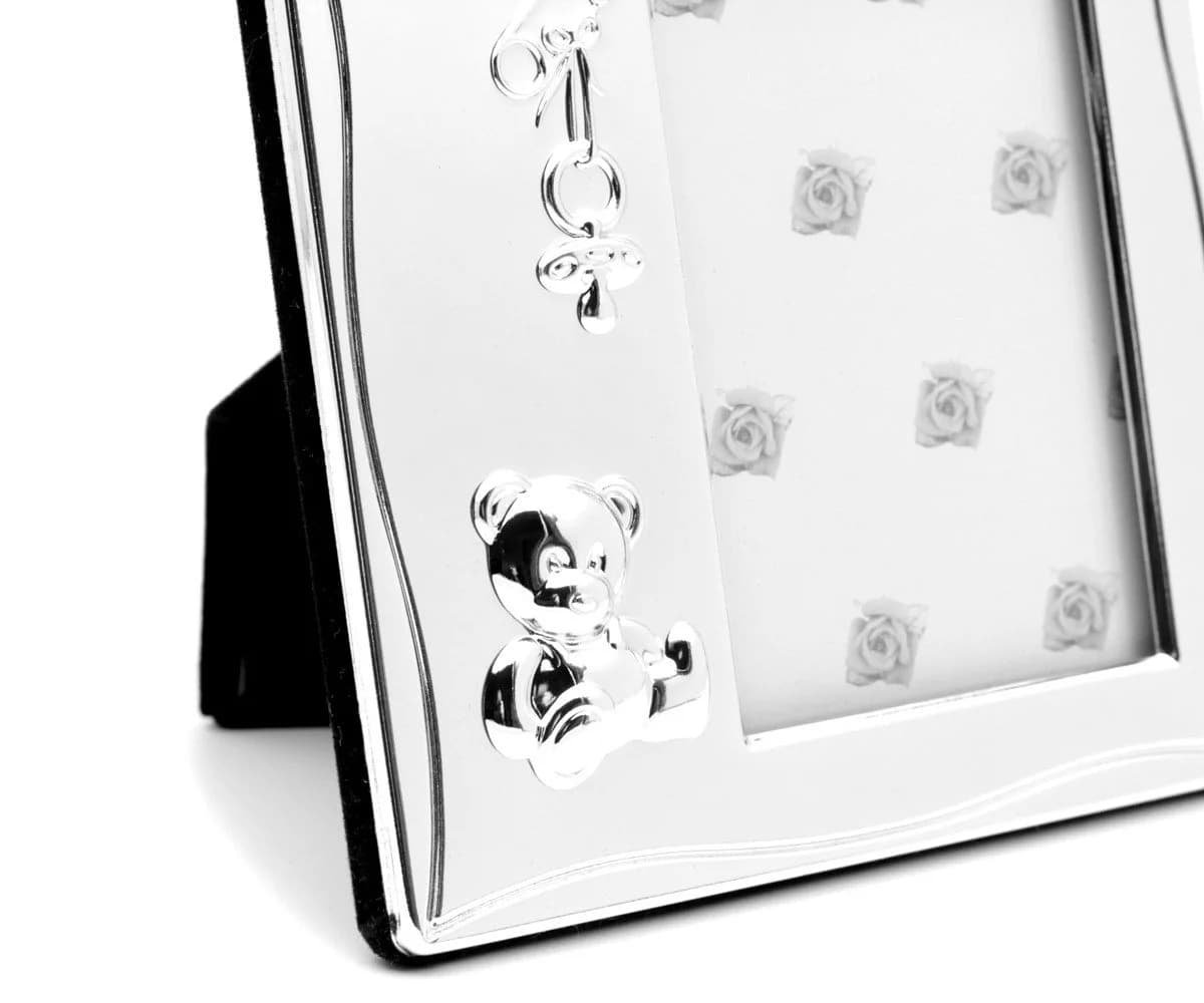 Brillibrum Bilderrahmen Baby Bärchen Silber