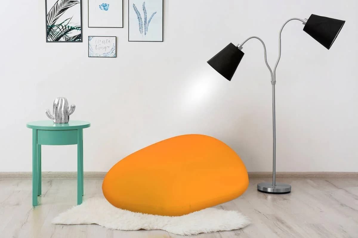 KAYOOM Sitzsack Jump Orange - Weiche EPS-Perlen Füllung