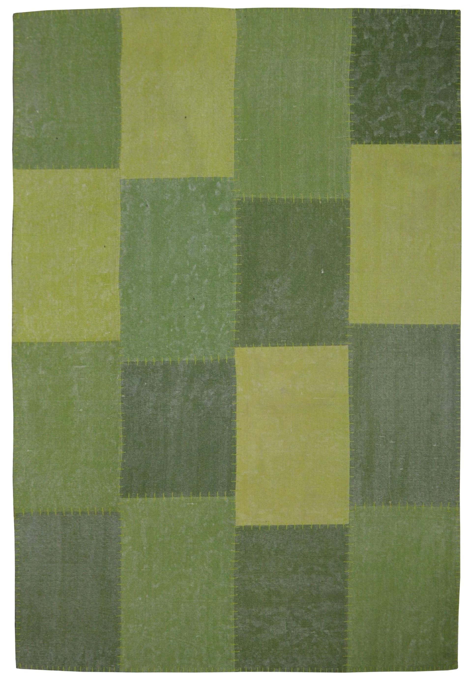 KAYOOM Vintage Teppich Lyrical 110 Grün Handgefertigt