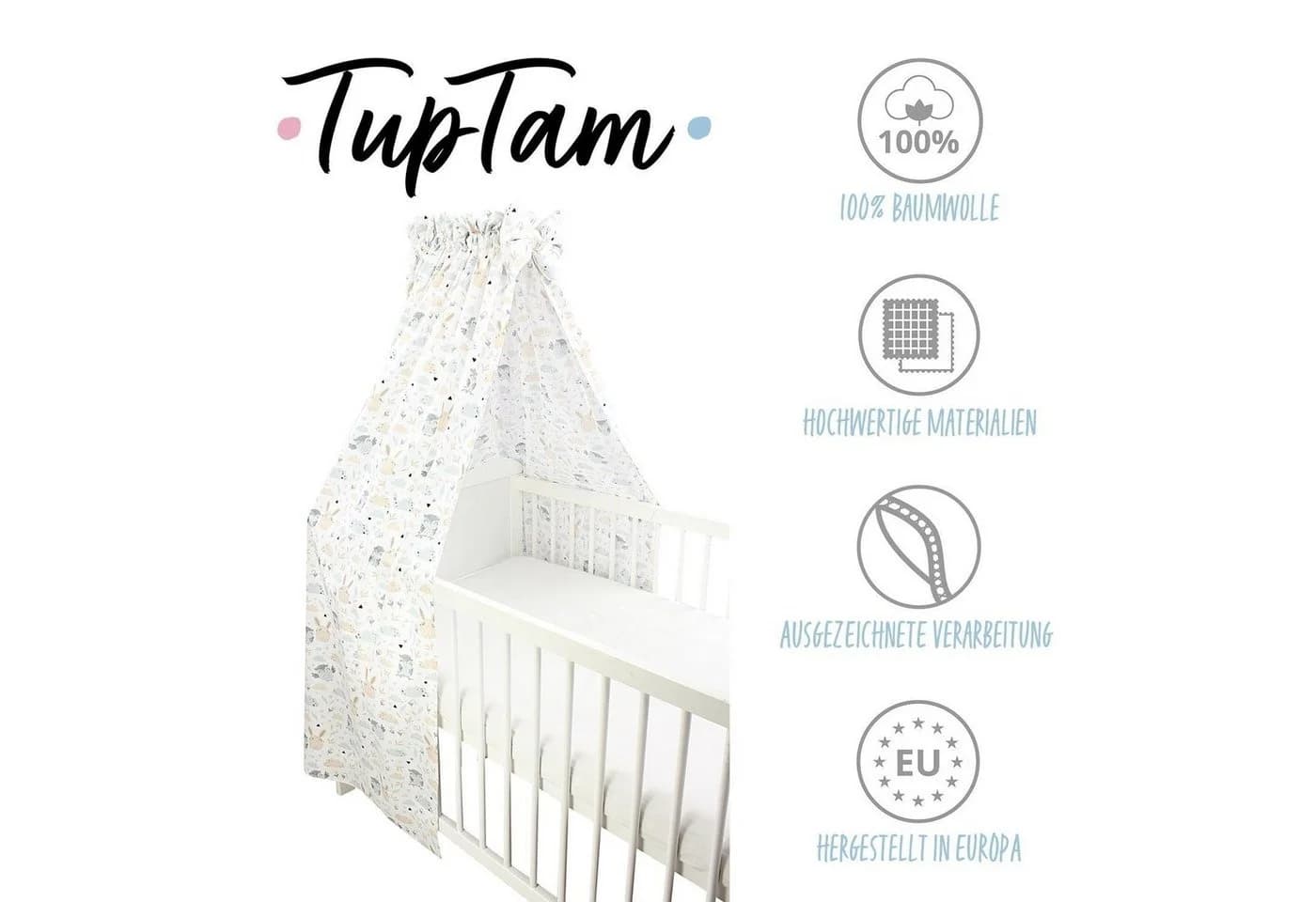 TupTam Betthimmel Babybett Himmel mit Schleifchen