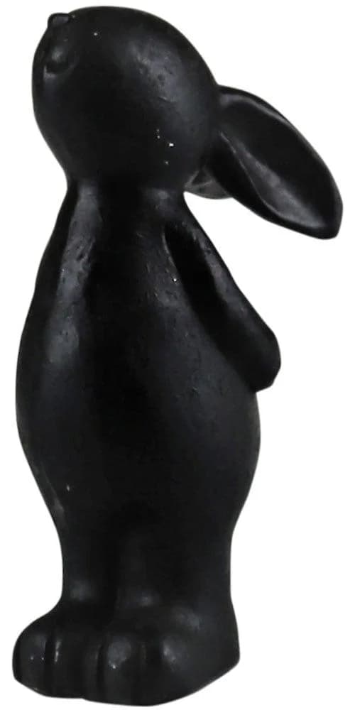 Dekofigur AM DESIGN Stehender Hase Schwarz Polyresin