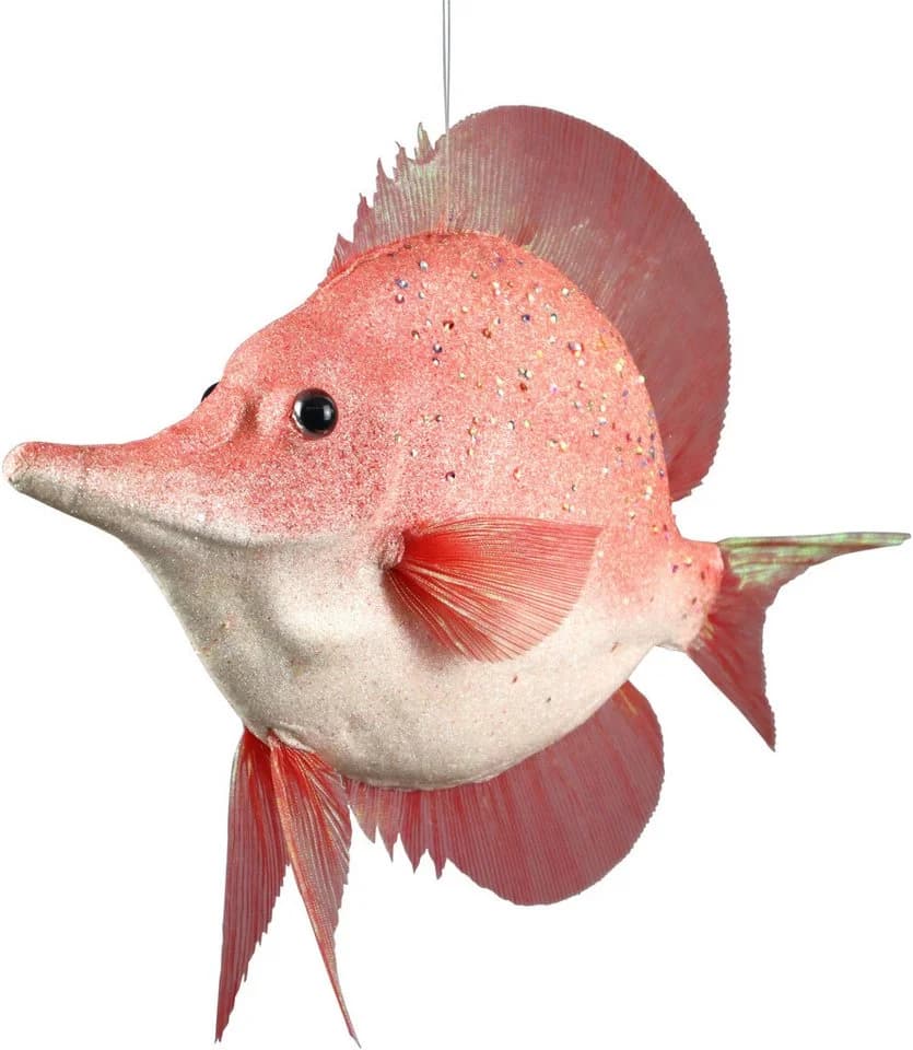 AM Design Dekofigur Fisch rosa Styropor Handarbeit