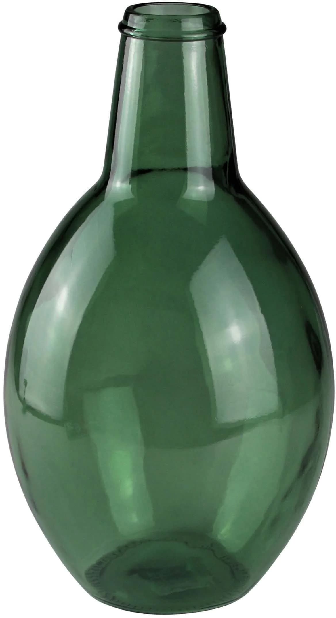 AM DESIGN Bodenvase Grün Glas Mundgeblasen