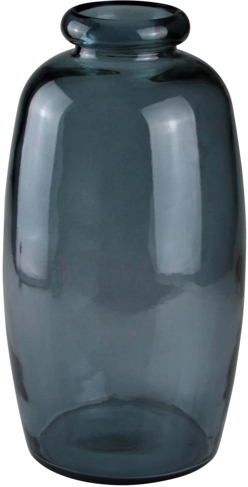 AM Design Bodenvase Dunkelblau Mundgeblasen Glas