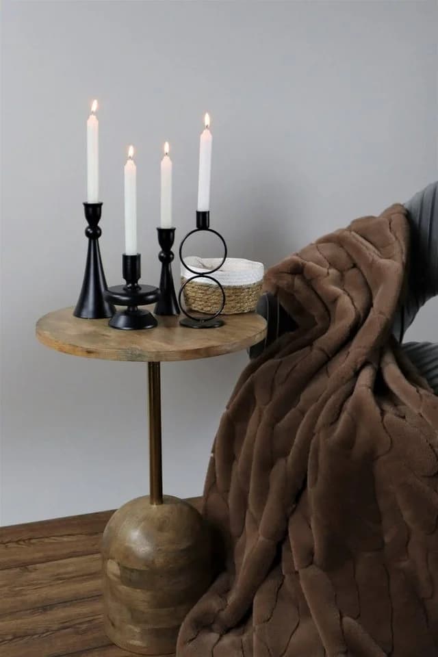 Kerzenständer AM DESIGN Aluminium Schwarz